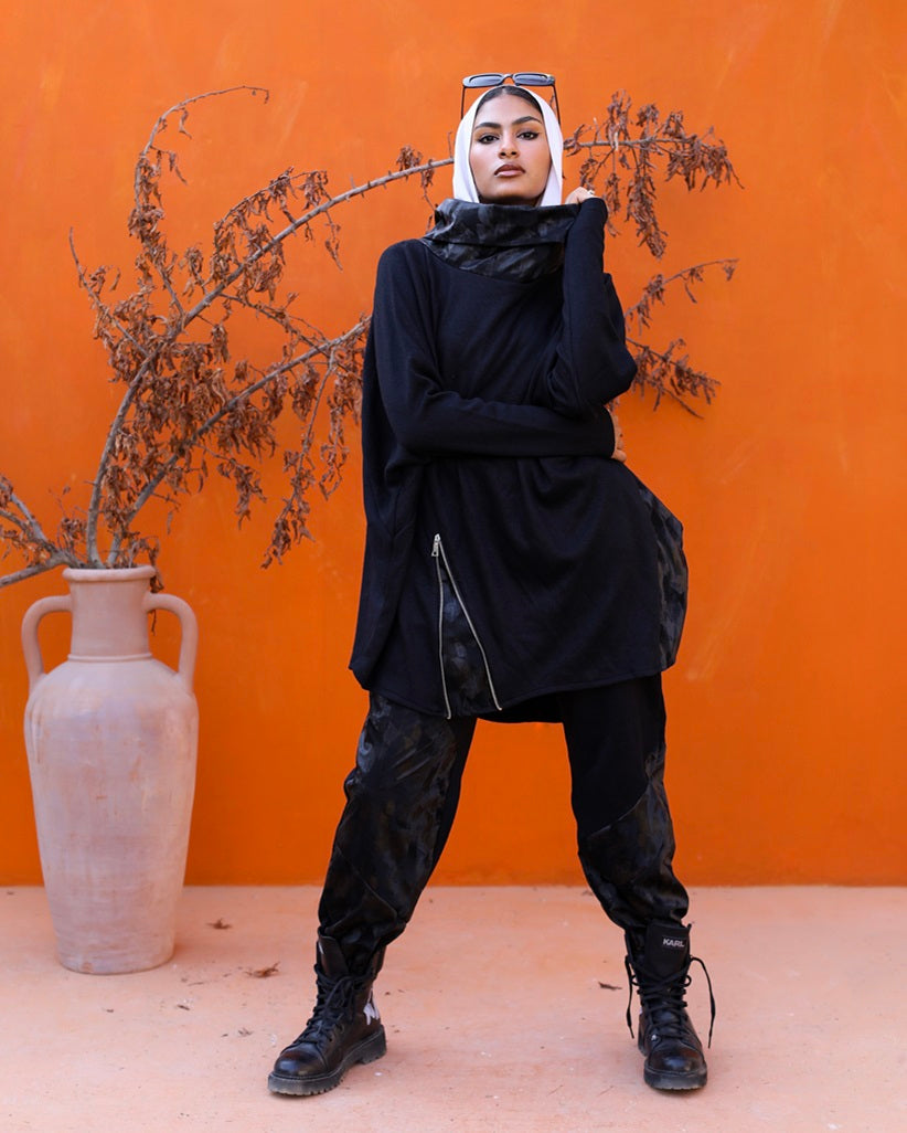 Asymmetrical Black Top