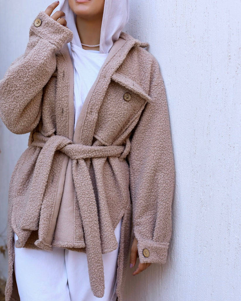 Beige Jacket with Buttons