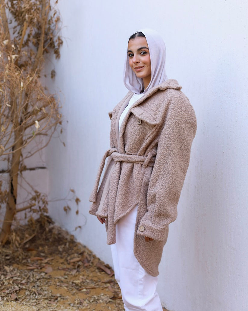 Beige Jacket with Buttons