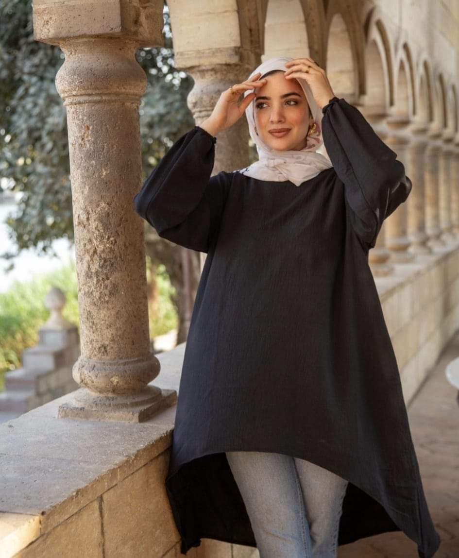 Black Blouse with Long Sleeves