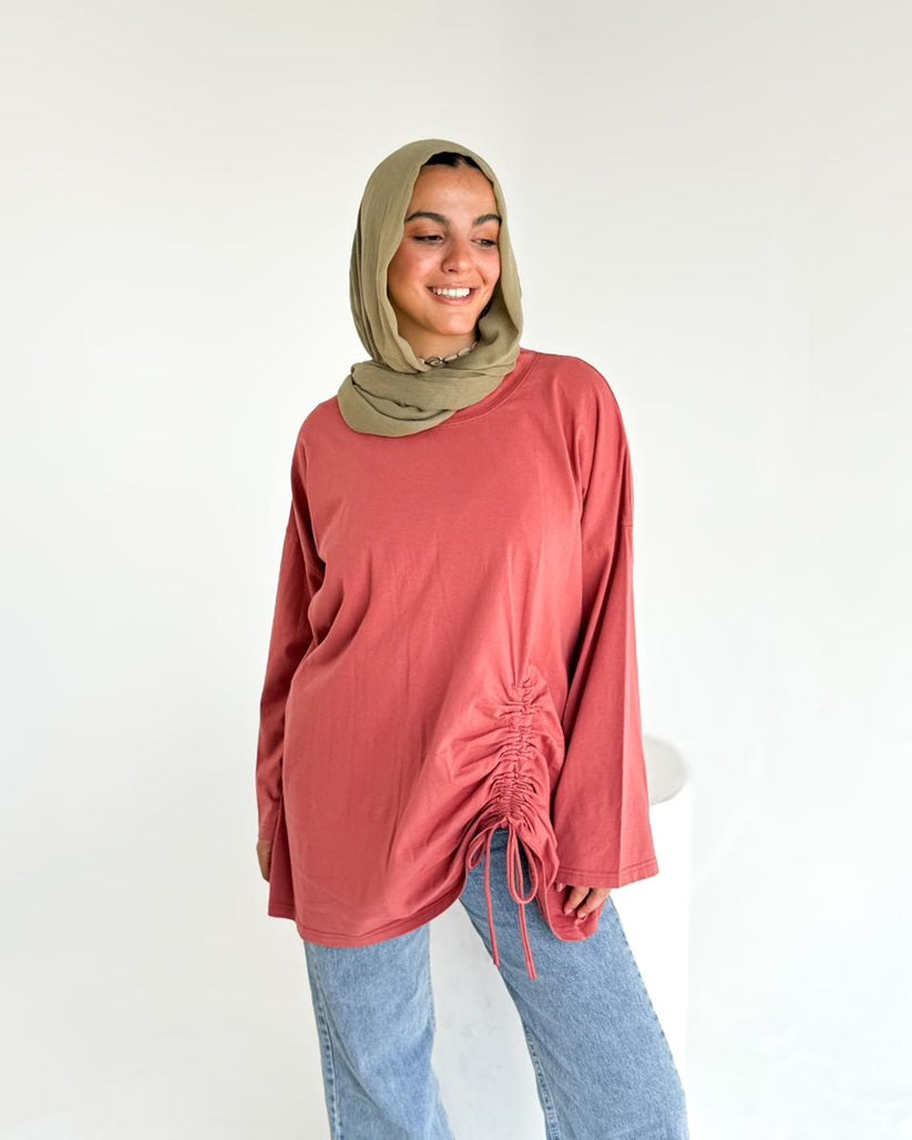 Long Sleeve T-shirt with ribbon