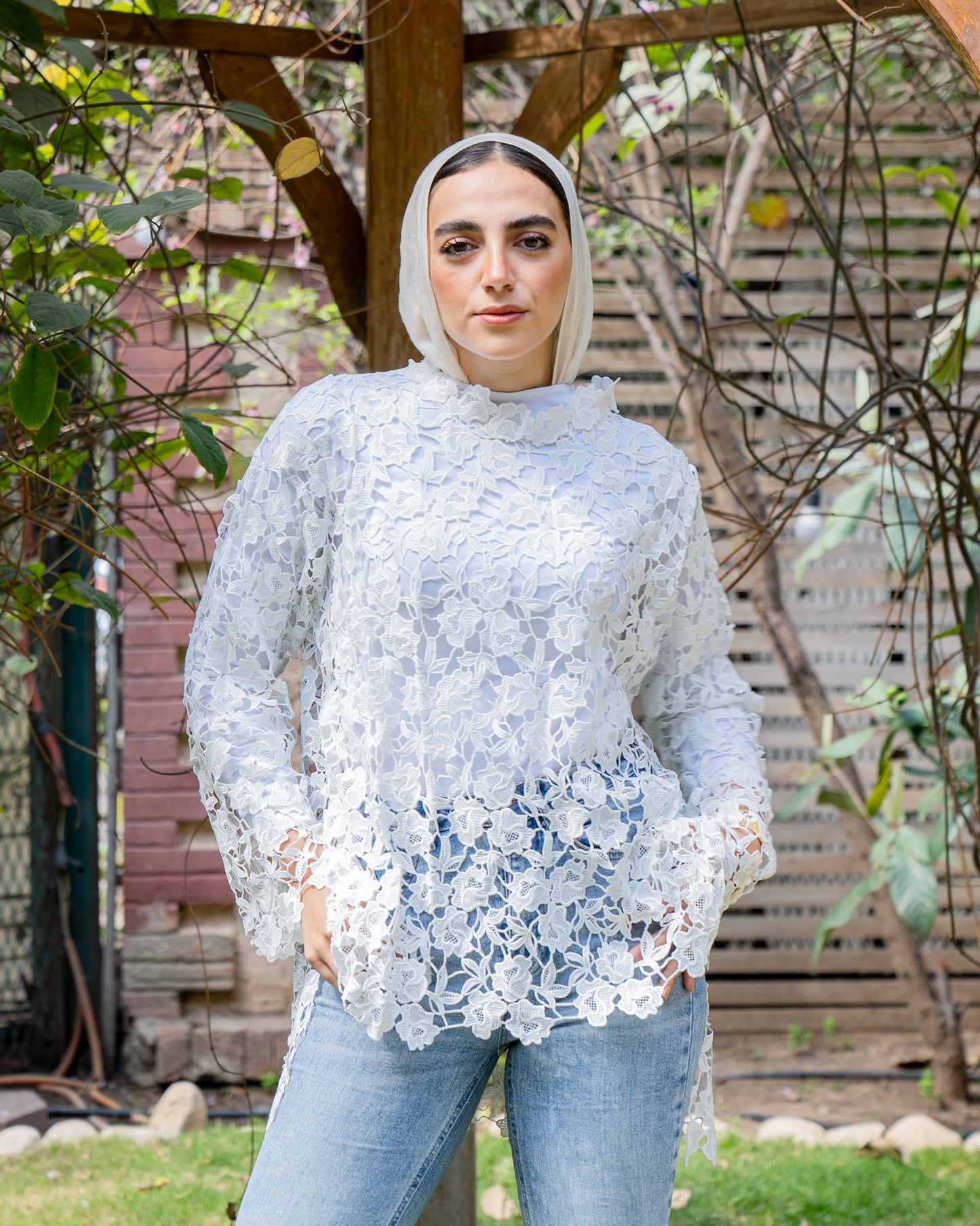 White Lace Blouse