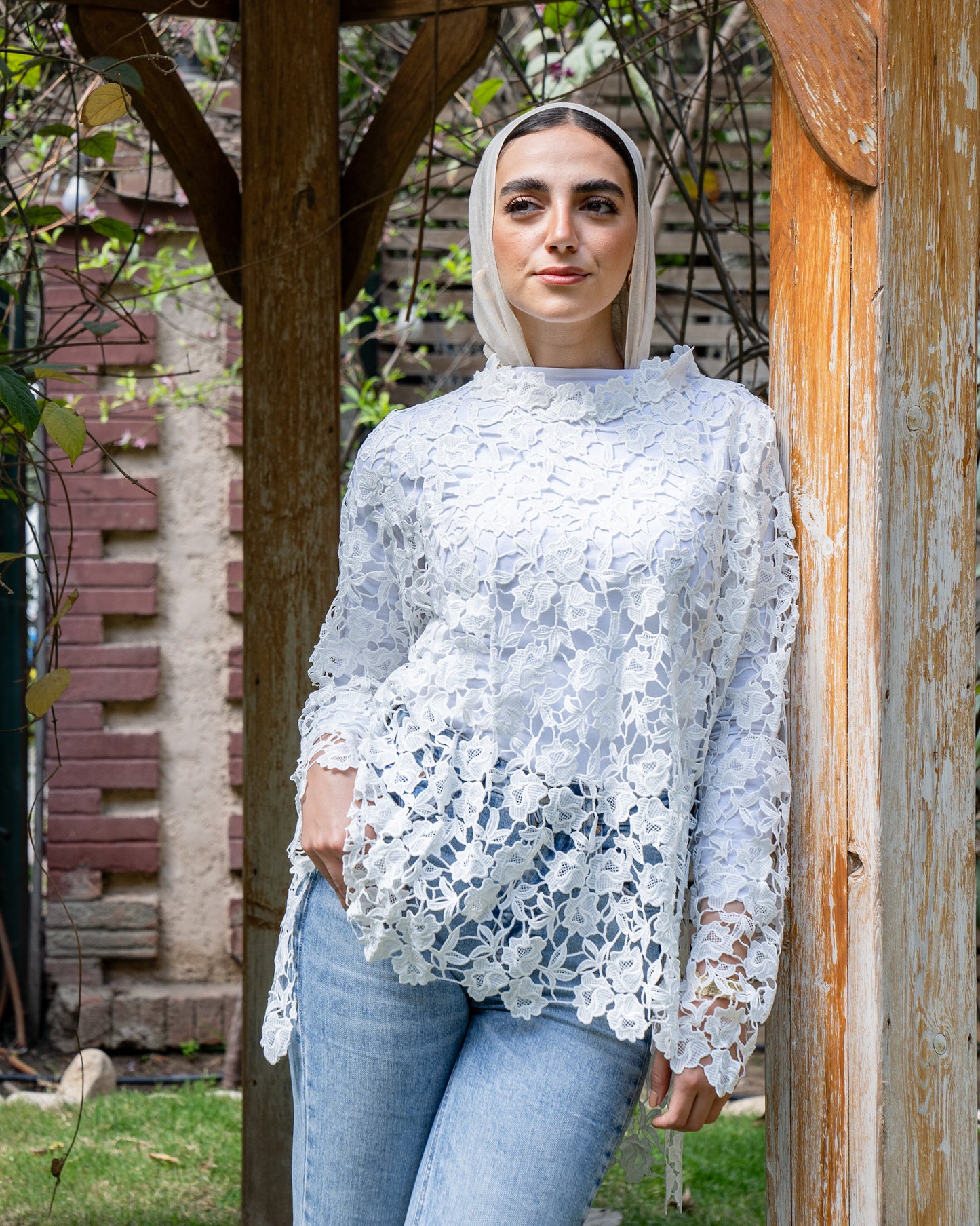 White Lace Blouse